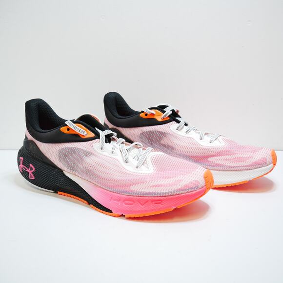 NEW UNDER ARMOUR HOVR MACHINA 3 BREEZE BLACK PINK 3026236-001 MENS SIZE - 10 - Picture 2 of 8